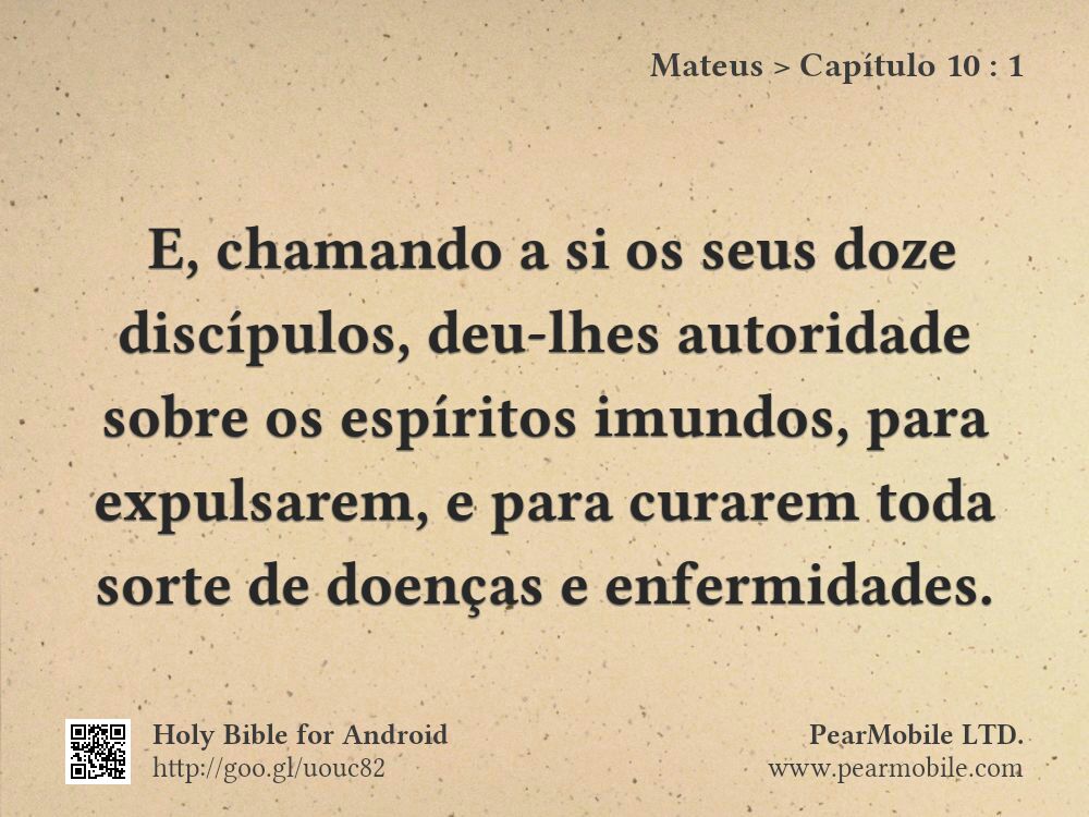 Mateus, Capítulo 10:1